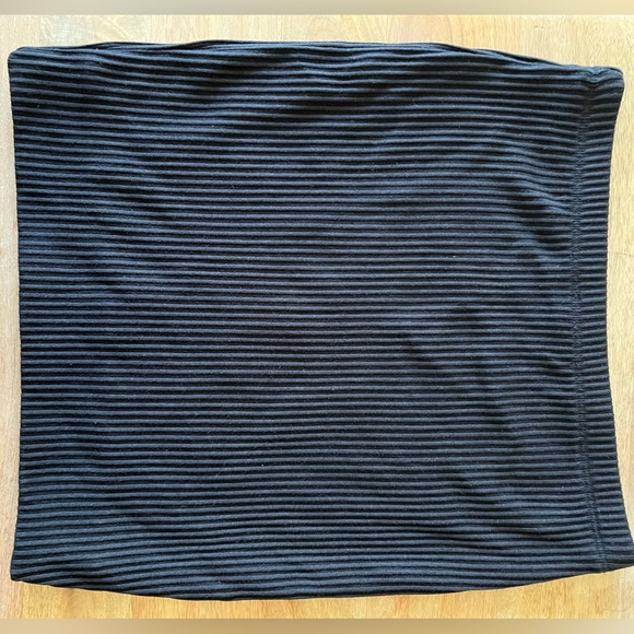 Trouve Black Ribbed Knit Pencil Skirt Nordstrom - Picture 9 of 9